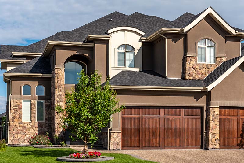 Newly constructed house seen after scheduling home inspection services